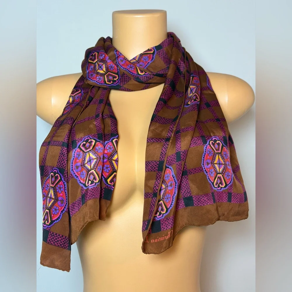 Cristian Dior Vintage Silk Scarf